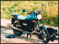 bike, broken down at the side of the A42